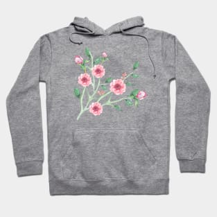 Pink anemone garden Hoodie